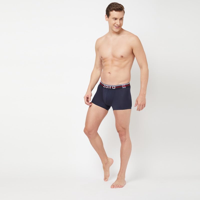 Image of Zoiro Men's Soft Cotton Blend Solid Trend Trunk (Pack of 2) |Colours May Vary