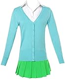 Fate Grand Order Stay Night Rider Cosplay Medusa Cosplay Costume Sailor Uniform Halloween Costume Full Set (Female S,size)