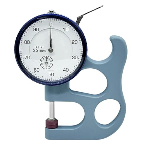 Calibrador portátil de espesores, instrumento de medición de precisión, rango de medición 0-10 mm, resolución 0,01 mm, para cuero, papel, tela, película, alambre y papel adhesivo miniatura 1