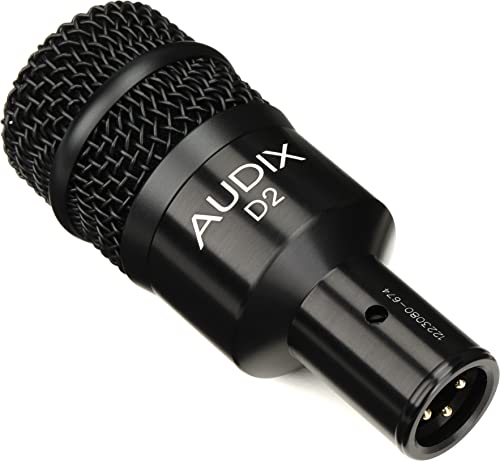 Image of AUDIX D2 Hypercardioid Dynamic Instrument Microphone for Kick Drums, Toms, and Bass Instruments
