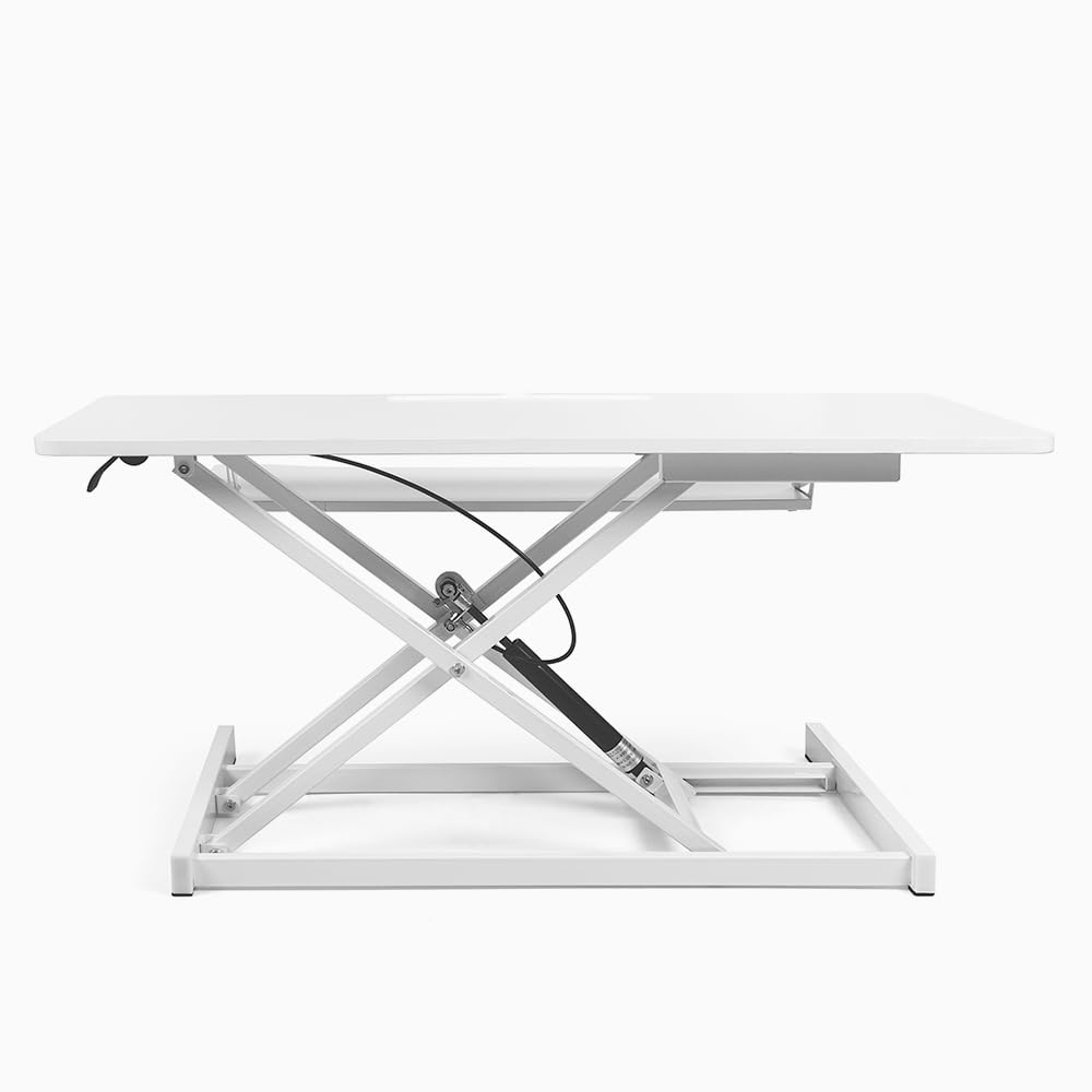 Supporto per monitor PC da scrivania regolabile in altezza Jallo XL - Bianco