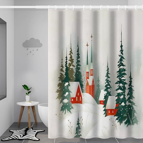 Rideau de douche imperméable polyester 180x180 lavable - 4