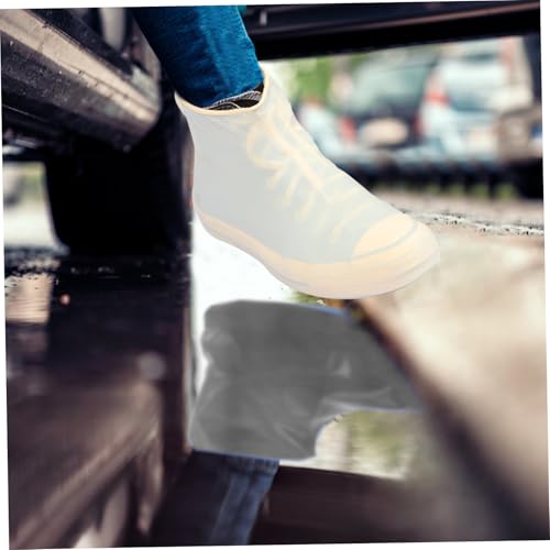 Protector reutilizable contra la lluvia para zapatos y botas para mujer, antideslizante miniatura 6