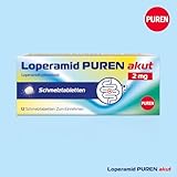 Loperamid PUREN akut 6 Schmelztabletten - schnelle Hilfe bei akutem Durchfall, schnelle Wirkung, gut verträglich, praktisches Format, einfache Anwendung