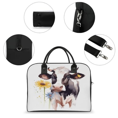Bolso tote de acuarela con margaritas, nylon, gran capacidad miniatura 6