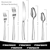 Amazon.com | 40-Piece Silverware Set, Heavy Duty Stainless Steel ...