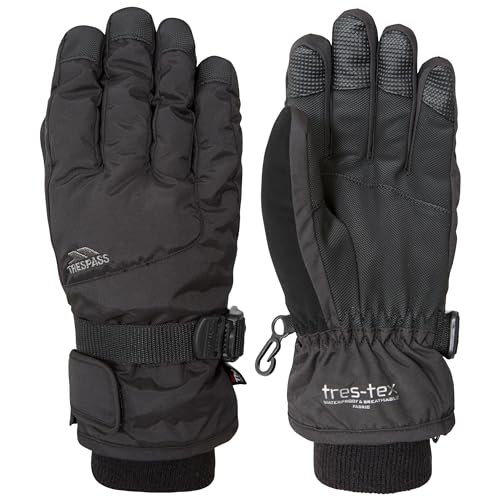 Trespass Ergon II Waterproof Gloves, Medium, Black