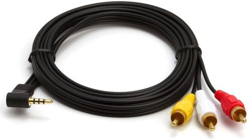 Audio / Video AV 3.5mm to 3-RCA 6ft Composite Cable for JVC Camcorder GR-D790US GR-D796 GR-D850 GR-D870 GR-D93US GR-D94 GR-DA30US GR-DF430US GR-DF450US GR-DF470US GR-DF550US GR-D347U
