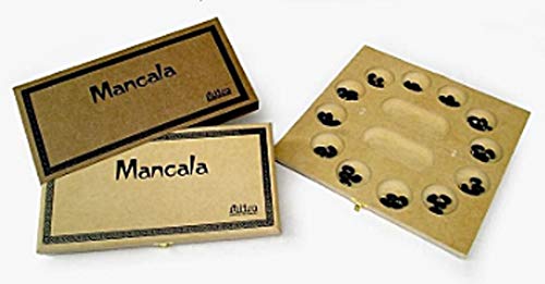 Jogo Mancala em Madeira - Estojo - Oficina de Criação Mitra, Multicolorido