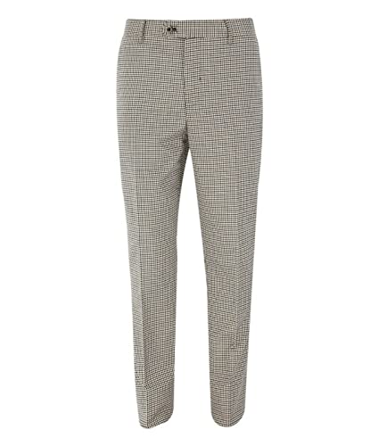 Pantalon skinny en tweed homme bronze beige pour un style rétro élégant taille 44