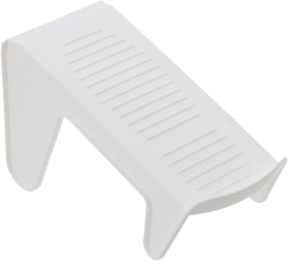 SUPVOX Double Layer Shoe Rack Holder, White Pp, Space Saving Organizer