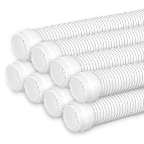 Swimming Pool Vacuum Cleaner Hose, 1.5\" 8 Piece Hoses for Inground Pool, Fits Most Brands of Automatic Swimming Pool Cleaners