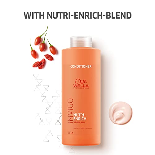 Wella Professionals Invigo Nutri-Enrich Conditioner, Deep Nourishing & Moisturizing Conditioner, For Dry & Damaged Hair, 33.8 Fl Oz #TOP3
