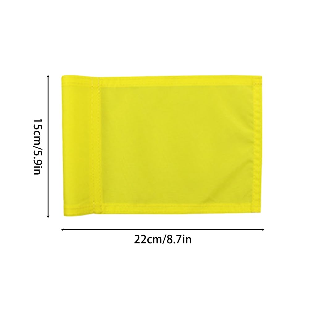MiOYOOW – Juego de 6 banderas de golf – Banderas de repuesto para entrenamiento de campo de golf impermeable para patio trasero interior y exterior