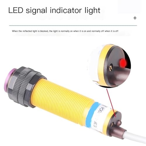 Sensor de reflexión difusa cerrado E3F-DS70C4 para control NPN 6