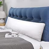 LuerJia Full Body Pillow Long Body Pillow for Adults Breathable Down Alternative Long Side Sleeper Pillow for Sleeping, 20'' x 54''- White