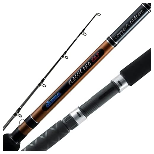 Best rod for trolling umbrella rigs Okuma Classic Pro Trolling Rod, Black