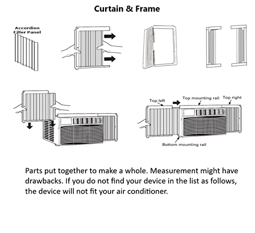 Just4Repair 1 Pair Window air Conditioner Frame Set L&R(Haier AC-2950-45)