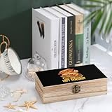 SMAZDFXX Hotdogologist Sausage Art Keepsake Box – Funny Wooden Lock Box for Grill Fans and Foodies - Image 4