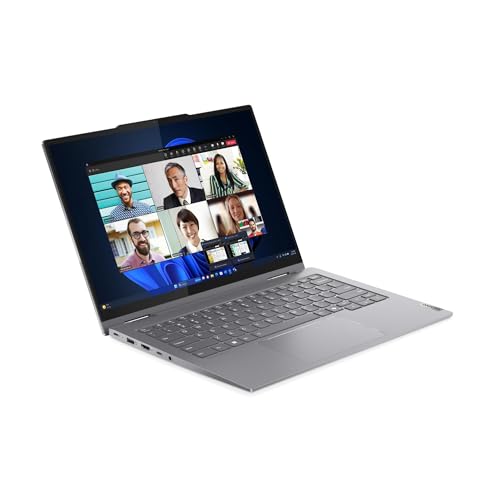 Image of LENOVO ThinkBook 14 2-in-1 G5 IAU Business Laptop, 2025, 14 inch 1920x1200 Touch, Intel-12 Core Ultra 7 255U, 64GB DDR5, 8TB SSD, Win11 Pro, Backlit KB, Wi-Fi 6E, BT 5.3, Thunderbolt 4, 1080p Camera, Grey