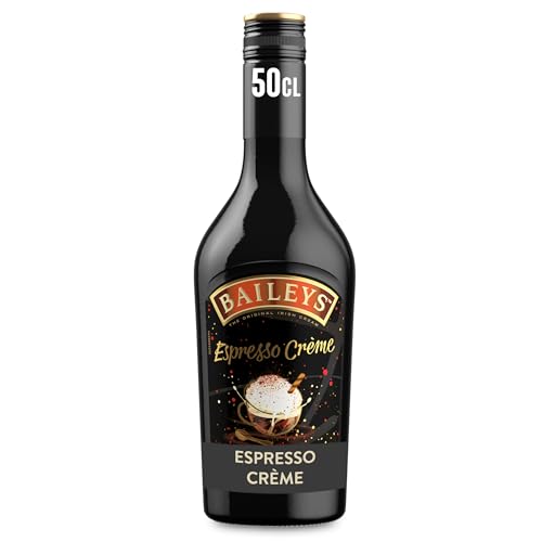 Baileys Espresso Creme Liqueur | 17% vol | 50cl | Coffee Liqueur | Taste of Fresh Columbian Ground Coffee | Enjoy in an Espresso Martini