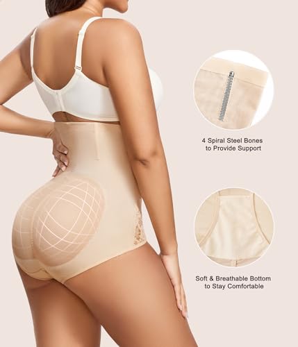 Image of URSEXYLY Tummy Control Shapewear for Women Faja Body Shaper Breathable High Waisted Butt Lifting Panties