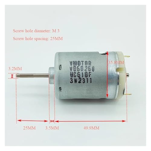 Starter electrónico 25600RPM 6V-12V, torque alto miniatura 2
