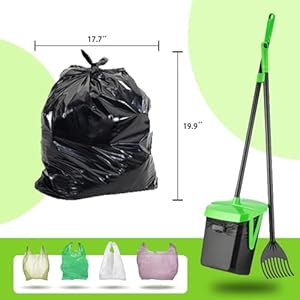 Dog Poop Bag 100 Count Dog Waste Bags Sized 197X177 for FUSBUNTY Pooper Scooper Swivel Bin Rake Set