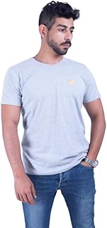 Darwish Men's Basic T-shirt 100% Premium Egyptian Cotton, Grey
