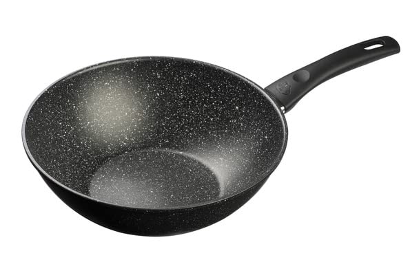Wok Ballarini 28 cm negro aluminio antiadherente miniatura 1