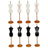 Mannequin de Forme de Robe avec Base 8 pièces 2,2 x 10,8 Pouces avec Fente...