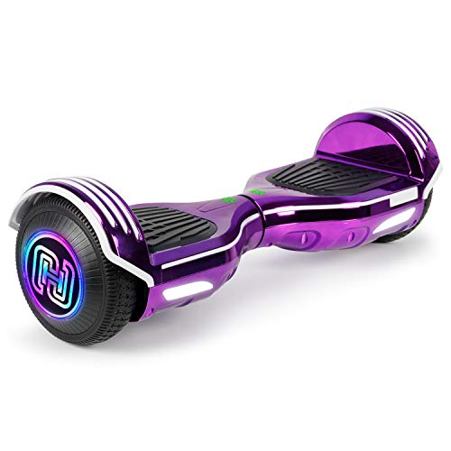 SISIGAD Hoverboard Self Balancing Scooter 6.5 Two-Wheel Self Balancing Hoverboard with Bluetooth Speaker for Adult Kids