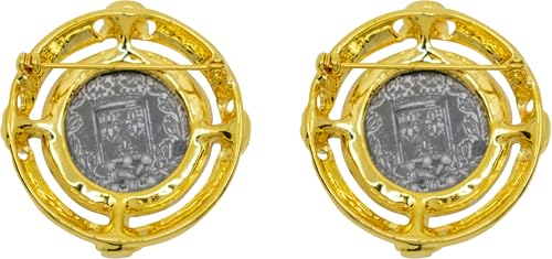Image of Set of 2 Brooch Lapel Pins With Rhinestones