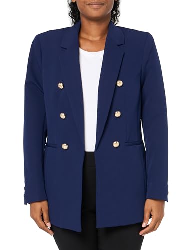 Anne Klein Women's Anne Stretch Faux Double Breasted Jacket