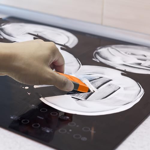 Multi-Surface Cleaning Tool Non Scratch with 15 Spare Replacement for Glass, Ceramic Cooktops, Ovens, Glass Top Stoves and Cars - Removes Burned-On Food, Tough Stains, Dirt, Stickers, and Paint Multi-Surface Cleaning Tool Non Scratch with 15 Spare Replacement for Glass, Ceramic Cooktops, Ovens, Glass Top Stoves and Cars - Removes Burned-On Food, Tough Stains, Dirt, Stickers, and Paint