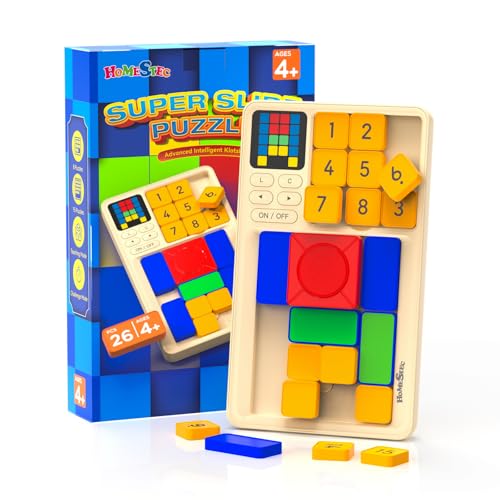 HOMESTEC Super Slide Logisches Puzzlespiel - Elektronisches Handheld-Spiel mit 520 Levels 3 Spielmodi - Herausforderndes Gehirntraining Spielzeug Geeignet für Kinder ab 8 Jahre und Erwachsene