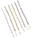 Produktbild Surplex 18 Stück Bunte Haar Torsion Haarschmuck mit Strass Haar Accessoires Mehrfarben, Frauen-Mädchen-Haar-Styling Twister Clip Braider Werkzeug DIY Zubehör