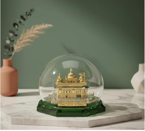 Modelo Templo Dorado Amritsar Miniatura Cristal Religiosa