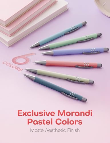 Bolígrafos retráctiles de tinta gel Morandi 6 unidades miniatura 2