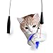 Enjoying Cat Toys Interactive - 2 in 1 Feather and Light Cat Wand Toy for Interactive Cat Toy Chaser and Teaser 37” Length
