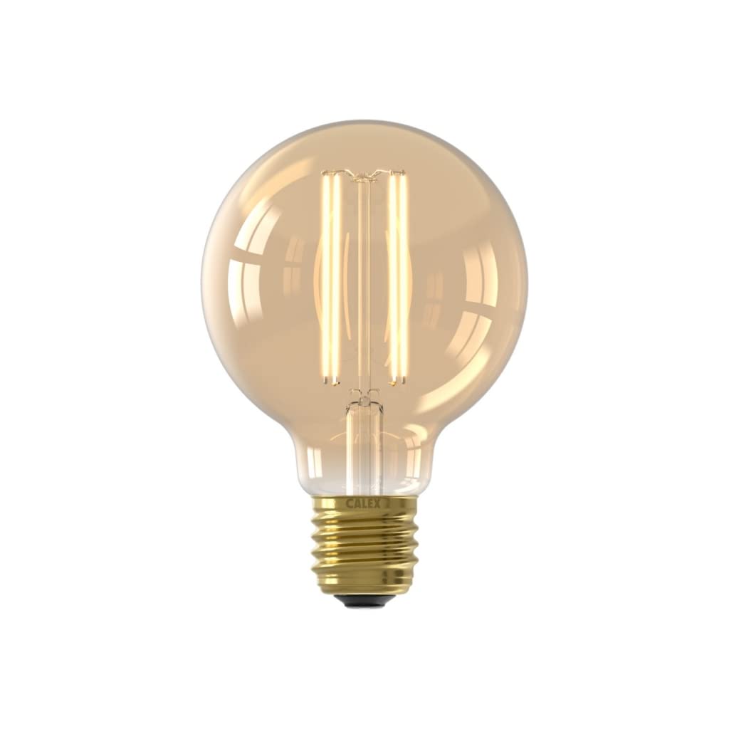Calex Gold Globelampe Led-Filament 4W (Ersetzt 40W) E27 80Mm