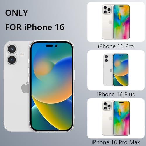 Image of RALEAVO Floral Case for iPhone 16,Cute Flowers Pattern Case,Clear | for iPhone 16 Case Clear with Cute Flower Branch Pattern,Pretty Case for Girls Women,Soft Silicone Shockproof Cover