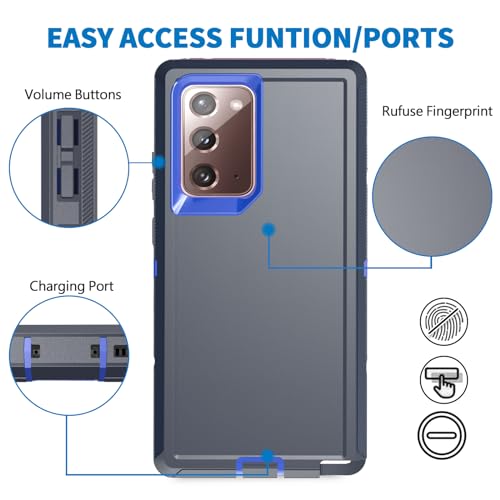 Coque Samsung Note 20 5G évite casse et réparations bleu - 5