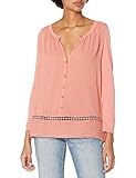 Lucky Brand Women's Mixed-Fabric Peasant Top