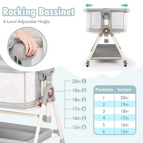 Meichyun CA-PKZQ-RR001 Baby Bassinet,Rocking Bassinet thumb #6