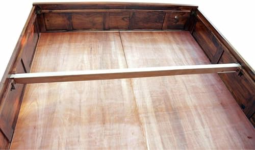 Image of A Beautiful Queen Size Bed,with Box Storage, Sheesham Wood Furniture, DIY(Do-It-Yourself) for Living Room, Polished (Bed 20)