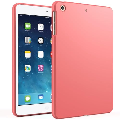 GUNPRIO Red Case for iPad mini 1 / Mini 2 / Mini 3 7.9-inch Ultra Slim Soft Flexible TPU Skin Bumper Back Cover