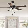 Juego de cadena de tiro para ventilador de techo, adorno bohemio totémico, extensión de cadena colgante de 12 pulgadas, adorno de bola con cuentas y conector de luna y sol (cobre), eléctrico con cable 6