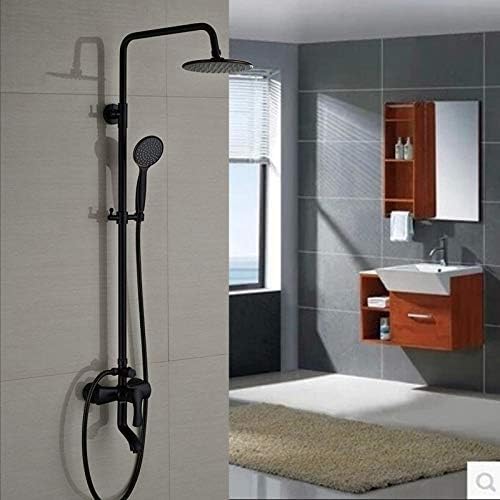 Robinet de douche à pluie en laiton 8" chic pour salle de bains moderne