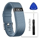 For Fitbit Charge Hr Band,Contains instructions,Perfect Charge Hr Band, Make Your Fitbit Charge Hr New Look (Diamond Slate, Small)